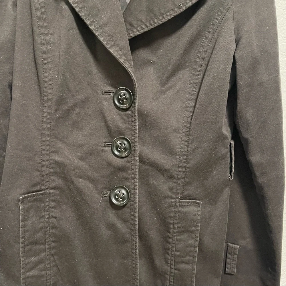 Zara Basic Chocolate Brown/Coffee Trench coat Size EXTRA SMALL